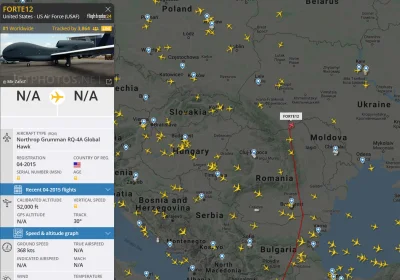 delvian - O dziwo, to dzisiaj pierwszy zwiad nad Ukrainą. 
https://www.flightradar24...