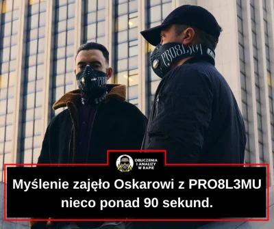 koba01 - Ile czasu zajęło Oskarowi z PRO8L3MU myślenie?

Oskar w utworze „Jak Disne...