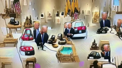 z.....y - @DwieLinieBOT: Trump calls Biden to drive to the gallery