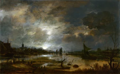 Hrabia_Vik - Rzeka w pobliżu miasta przy świetle księżyca
Aert van der Neer
1645

...