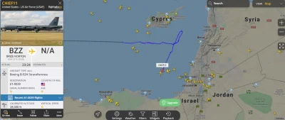 ozo989 - B-52 wykonały przelot wzdłuż wybrzeża libańskiego, blisko Rosyjskiej bazy w ...
