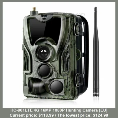 n____S - HC-801LTE 4G 16MP 1080P Hunting Camera [EU]
Cena: $118.99 (najniższa w hist...