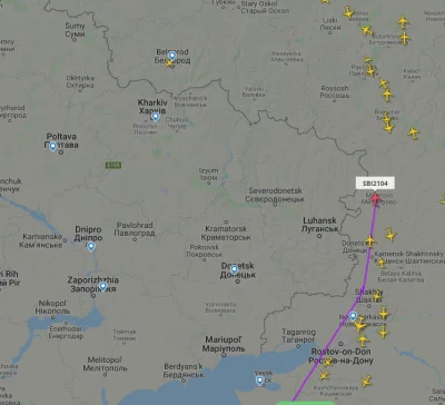 kampekD - jak to jest ze po rosyjskiej stronie przy granicy normalnie lataja samoloty...