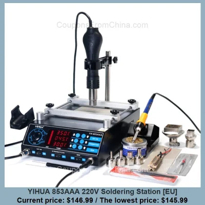 n____S - YIHUA 853AAA 220V Soldering Station [EU]
Cena: $146.99 (najniższa w histori...