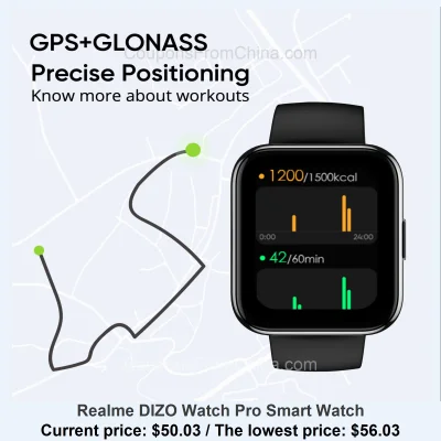 n____S - Realme DIZO Watch Pro Smart Watch
Cena: $50.03 (najniższa w historii: $56.0...