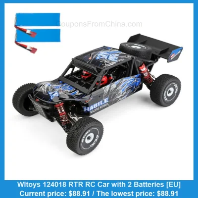 n____S - Wltoys 124018 RTR RC Car with 2 Batteries [EU]
Cena: $88.91 (najniższa w hi...