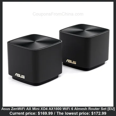n____S - Asus ZenWiFi AX Mini XD4 AX1800 WiFi 6 AImesh Router Set [EU]
Cena: $169.99...