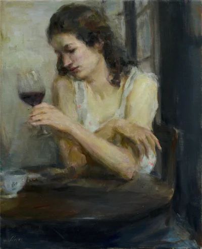 Hoverion - Ron Hicks
Unwinding, 2013, olej na płótnie, 20x16"
#artventure 
#malars...