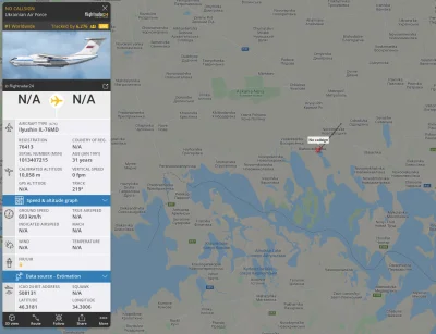 sciana - Ciekawa sprawa, jakiś ukraiński samolot transportowy zbliża się do granicy K...
