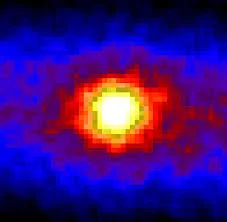 Foxington - Tutaj "neutronowe zdjęcie" słońca, wykonane przez detektor. Słońce znajdo...