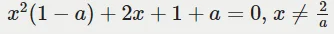 Ggeqev - dlaczego obliczając miejsca zerowe i przyjmując że dla (-1-a)/(1-a)=/= 2/a m...