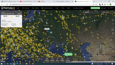 Kulturalny_Jegomosc90 - Indyk (ang. Turkey) lata nad Ukrainą.
#flightradar24 #samolo...