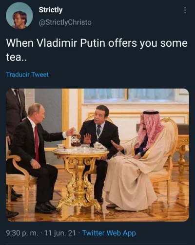 aNDY-aND - Na spotkaniach u Putina już nie częstują herbatą?