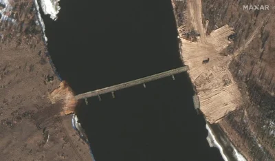 obserwator_ww3 - Białoruś, strefa czarnobylska, zdjęcie zainstalowanego mostu 6 km od...