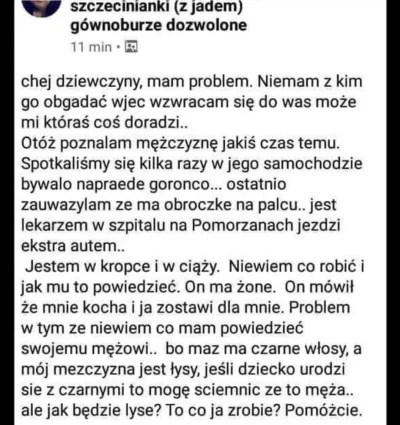 stefan_pmp - To są problemy, a nie jakieś wiatry
Btw. łysi lekarze z Pomorzan musieli...