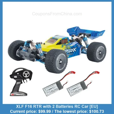 n____S - XLF F16 RTR with 2 Batteries RC Car [EU]
Cena: $99.99 (najniższa w historii...