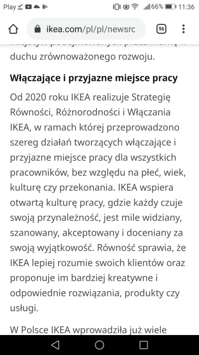 Q.....7 - Ikea od jakiegoś czasu próbuje stworzyć przyjazne miejsce pracy dla swoich ...