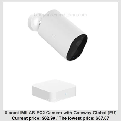 n____S - Xiaomi IMILAB EC2 Camera with Gateway Global [EU]
Cena: $62.99 (najniższa w...