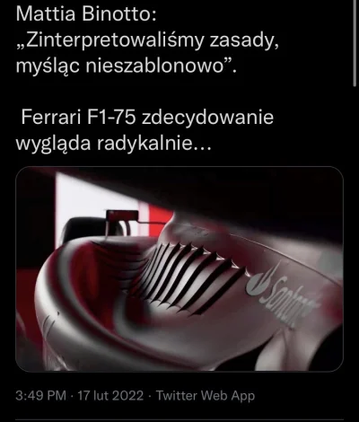 Kolikol - Jak W Ferrari zaczynają myśleć nieszablonowo to jest się czego obawiać XDD
...