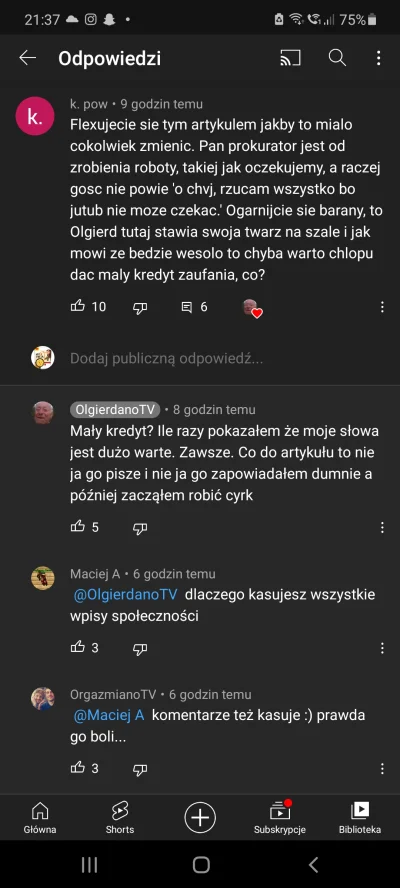 maciejos1357 - @tralala101: Nie, to była odpowiedź na komentarz. Wisi caly czas