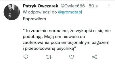 BurzaGrzybStrusJaja - Patryk owczarek za to zdobył sie na wyżyny swojego intelektu i ...