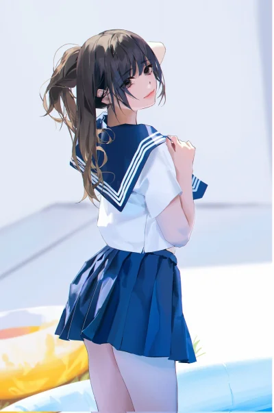 mesugaki - #anime #randomanimeshit #originalcharacter #schoolgirl #serafuku #