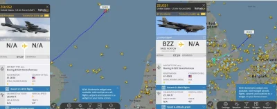 Fot-x - #lotnictwo #flightradar24 #flightradar
Dwa B-52H krążą ostatnio nad Europa, ...