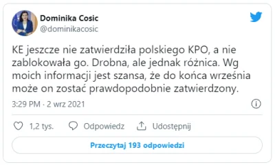 Tym - Dominika Cosic - najbardziej wiarygodna dziennikarka TVP.