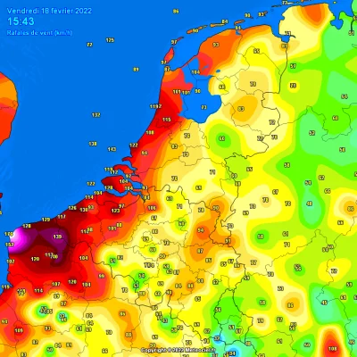 KubaGrom - Beneluks ładnie dostaje.
#pogoda