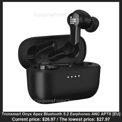 n____S - Tronsmart Onyx Apex Bluetooth 5.2 Earphones ANC APTX [EU]
Cena: $26.97 (naj...