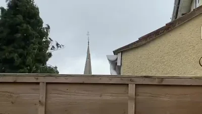 cheeseandonion - >St Thomas church spire in Wells, Somerset, has just toppled