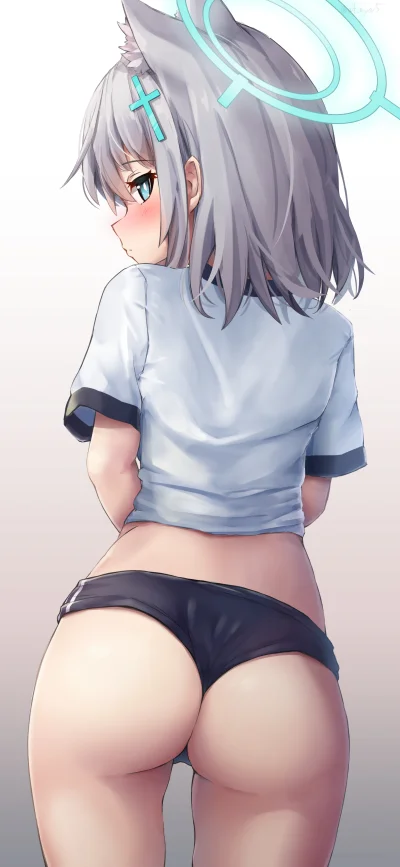 mesugaki - #randomanimeshit #anime #bluearchive #shiroko #kemonomimi #buttai #blushed...