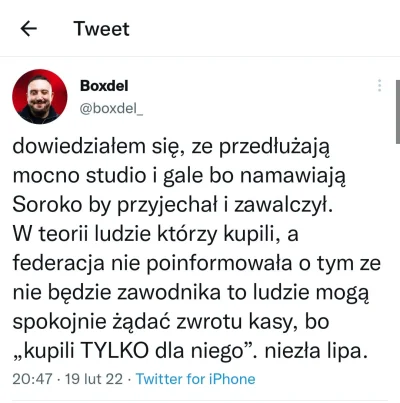 radek7773 - Jak dobrze że w ostatniej chwili przed Fame MMA 11 boxdel nie zrezygnował...