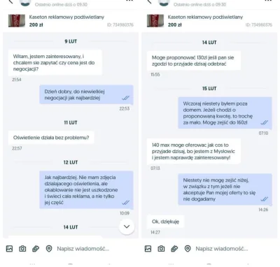 Obiezyswiat96 - Hej mirki! 
Ostatnio wystawiłem na #olx taka sklepowa świecącą reklam...