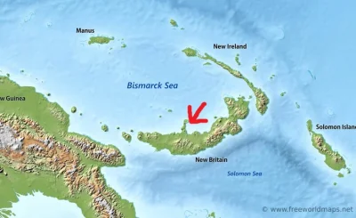 SzycheU - W Papui-Nowej Gwinei na Morzu Bismarcka znajduje się Zatoka Szczecińska (St...
