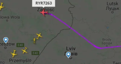 konsul543 - @PABLO__ESCOBAR: Ryanair do Krakowa chyba odbił troche na północ przez te...