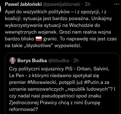 jaroty - Typ płacze bo budkers wytyka pisowi lizanie się z proputinowskim prawactwem ...