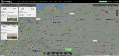 Geno - #flightradar24 #ukraina Dzień dobry lecimy!