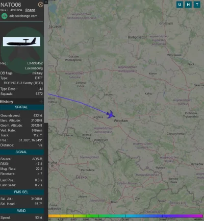 Fot-x - #lotnictwo #flightradar24 #ukraina

nad nami leci AWACS NATO06 ale flightra...