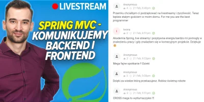 SoftBull - ➡️Szkolenie Spring MVC⬅️
Ponad 350 programistów - uwagę tylu osób udało m...