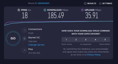 Czlowiek_Ludzki - Takie prędkości na LTE w zadupiu na podlasiu robią wrażenie (ʘ‿ʘ)
...