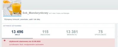 Lukardio - @Sok_Mandarynkowy: aka @wilczek03 is banned

mission complete


nie d...