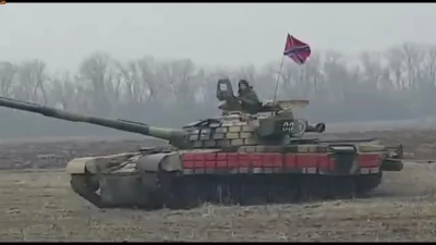 Noiceno - Siły DPR jadą w stronę Mariupola, wcześniej zielone ludziki, teraz czerwone...