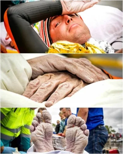 Kawana - Ciało Maartena van der Weijdena po 55 godzinnym pływaniu w celach dobroczynn...