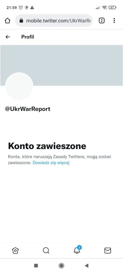 Marsik - Zawiesili konto UkrWarReport na Twitterze :|
#ukraina #rosja #wojna