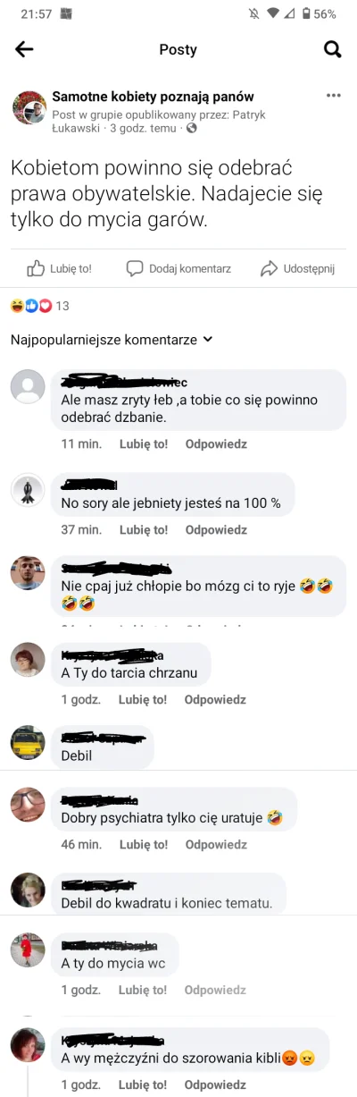 P.....D - Kilka osób się wkurzyło
#patrikotrolluje 
#przegryw #blackpill #p0lka