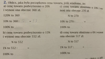 kontrowersje - Czy te zadania mają sens?
Bo dla przykładu a) - jak cenę 300 podwyższ...