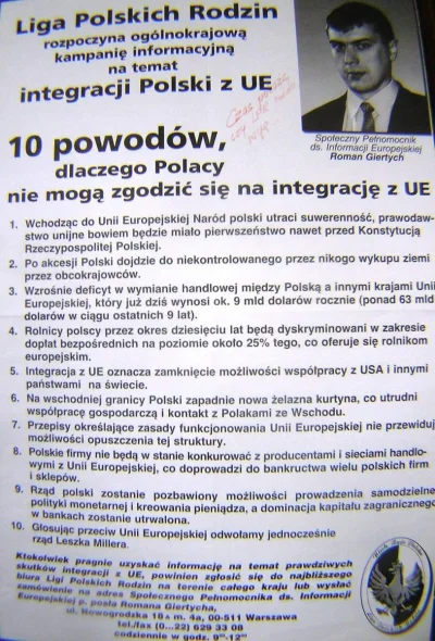 D.....o - > wejście do NATO i UE było popierane przez cała scenę polityczną od prawa ...