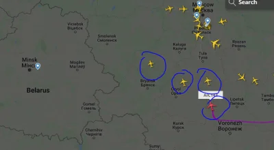 TuNiu12 - Dziwne skręty samolotów, które wydaje się leciały w stronę Białorusi.
#ukr...