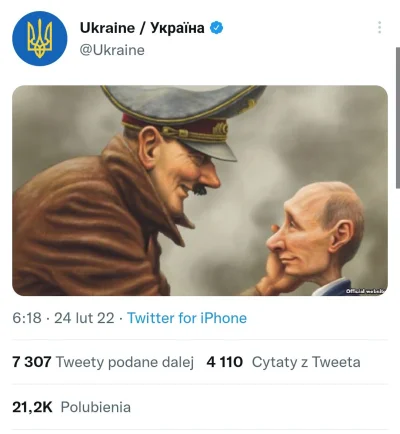 armin43 - Oficjalne konto Ukrainy na Twitterze #rosja #ukraina #wojna